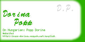 dorina popp business card